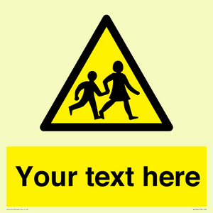 Custom Warning children Sign